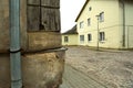 Aged houses in Talsi Royalty Free Stock Photo
