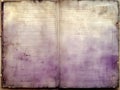 Aged Ledger Paper with Faded Light Purple Ruled Lines - AI Generated Royalty Free Stock Photo