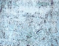 Aged Metal Surface Painted by White and Blue Colors Royalty Free Stock Photo