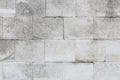 Aged Old Red White Gray Brick Wall Texture Destroyed Concrete Horizontal Background. Shabby Urban Messy Brickwall Structure. Stone Royalty Free Stock Photo