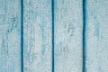 Aged Painted Cracked Boards With Blue Color Peeling Paint. Old Natural Grunge Textured Wooden Texture. Weathered Wood Wall For