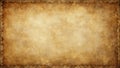 Aged paper texture a grunge background with brown tones and irregular edges. Generative AI Royalty Free Stock Photo