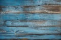 aged peeling blue colored painted wooden board texture wall background, rustic hardwood planks surface Royalty Free Stock Photo