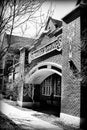 Digitally aged image of Santa Fe Depot Railroad Train Station at Colorado Springs