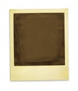 Aged Polaroid (with clipping path) Royalty Free Stock Photo