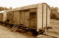 Aged Railroad Car Royalty Free Stock Photo