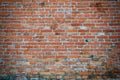 Aged red brick wall texture Royalty Free Stock Photo