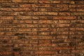 Aged red brick wall Royalty Free Stock Photo