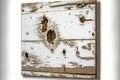 aged rotting white wooden board pattern for repair