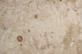 Aged rough weathered paper sheet, dirt stains, spots, inclusions cellulose, brown cardboard texture, grunge vintage background Royalty Free Stock Photo