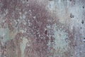 Aged rusted scratched surface painted metal texture background