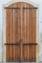 Old and brownish wooden doors
