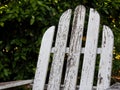 Aged White Adirondack Chair