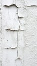 Aged White Plaster Texture Surface with Wall Damage, Flaking, and Weathered Exterior Cracks Royalty Free Stock Photo