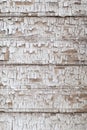 Vintage wood background with old cracky white paint