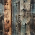 Aged wood planks with stains and rustic colors (tiled) Royalty Free Stock Photo