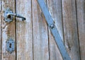 Aged wooden door