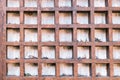 Aged wooden lattice on a white wall Royalty Free Stock Photo