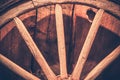 Aged Wooden Wheel Royalty Free Stock Photo
