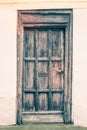 Aged, worn wooden door