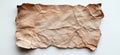 Aged and wrinkled old paper texture with natural brown tones Royalty Free Stock Photo