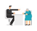 Ageism - Boss fires grandmother. boss shows grandma to exit