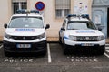 Police municipale french peugeot partner and dacia duster car Municipal police with