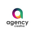 Colorfull Agency Creative Letter A Logo