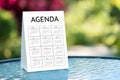 Agenda Activity Information Calendar Events and Meeting Appointment Royalty Free Stock Photo