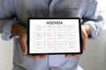 Agenda Activity Information Calendar Events and Meeting Appointment