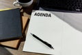 Agenda Activity Information Calendar Events and Meeting Appointment Royalty Free Stock Photo