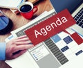 Agenda Apppointment Goals Information List Plan Concept