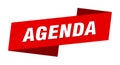 agenda banner template. agenda ribbon label.