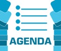 Agenda Blue Abstract Shapes Square