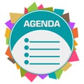 Agenda Colorful Abstract Shapes Circular