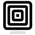 Agenda conceptual graphic icon