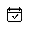 Agenda line style icon. vector illustration.