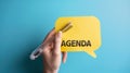 The agenda reminder note.AI generated image Royalty Free Stock Photo