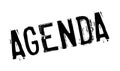 Agenda rubber stamp Royalty Free Stock Photo