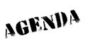 Agenda rubber stamp Royalty Free Stock Photo