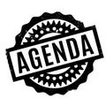 Agenda rubber stamp Royalty Free Stock Photo