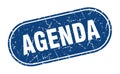 agenda sign. agenda grunge stamp.