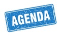 agenda sign. agenda grunge stamp.