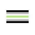 Agender flag flat icon, illustration