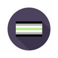 Agender flag, LGBT community flag. flat icon, vector illustration