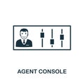 Agent Console vector icon symbol. Creative sign from icons collection. Filled flat Agent Console icon for computer and mobile