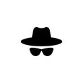 Agent icon. Spy sunglasses