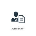 Agent Script icon. Simple element