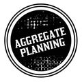 Aggregate planning advertising sticker