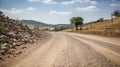 aggregate road material Royalty Free Stock Photo
